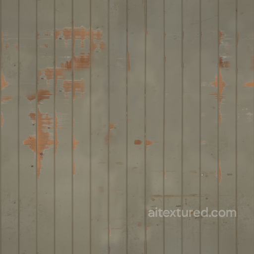 Distressed Painted Planks seamless Wood PBR texture