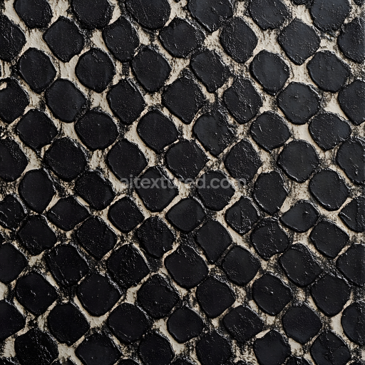 Seamless 3D reptilian skin PBR texture with stylized scaled pattern