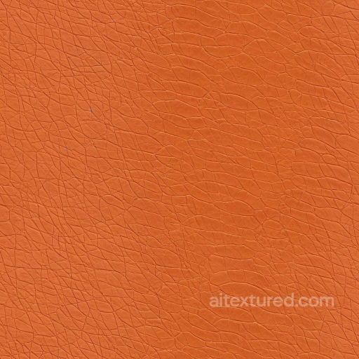 Orange Cracked Leather PBR Texture with Fine Wrinkles seamless Leather PBR texture