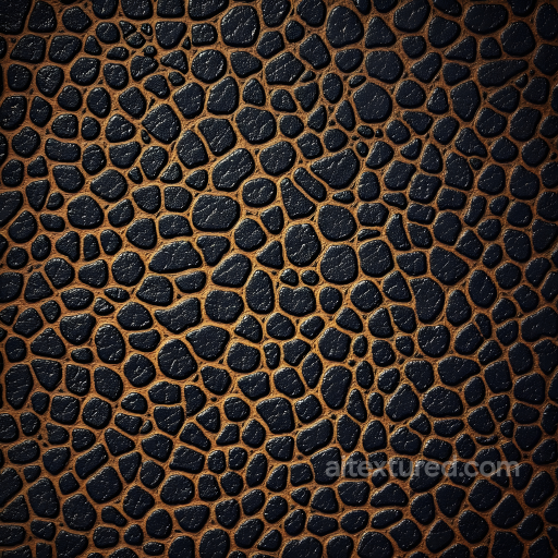 Crested Reptilian Skin Seamless Texture with Cracked Black Scales and Warm Brown Dermal L… seamless Skin PBR texture