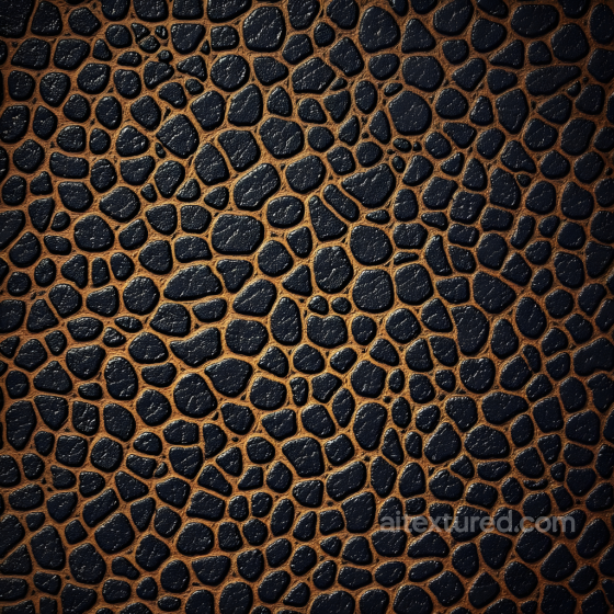 Crested Reptilian Skin Seamless Texture with Cracked Black Scales and Warm Brown Dermal L… Skin texture preview