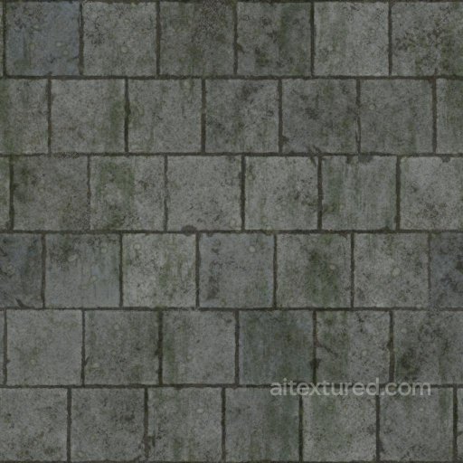 Mossy Gray Brick Texture | Free PBR seamless Brick PBR texture