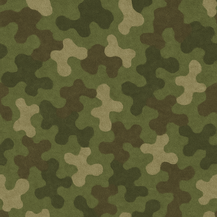 Grassy Surface Camouflage Cotton Blend Fabric seamless PBR texture preview