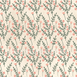 seamless Seamless 3D PBR Floral Fabric Texture with Soft Pink Flowers and Green Branches texture 8k free download PBR
