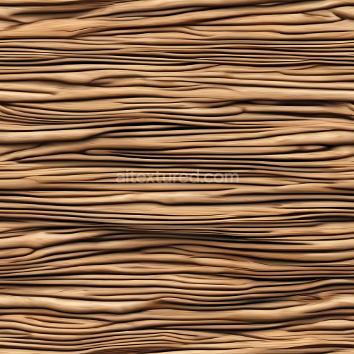 Preview — Seamless 3D PBR warped light wood texture with flowing grain pattern