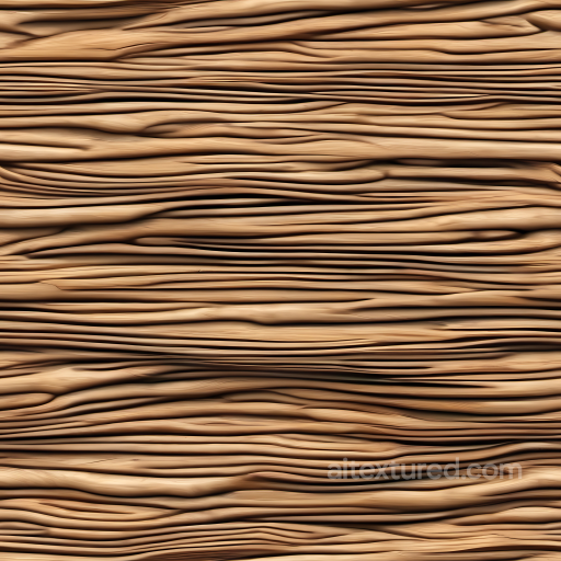 Warped Light Wood Texture With Flowing Grain Pattern seamless Wood PBR texture