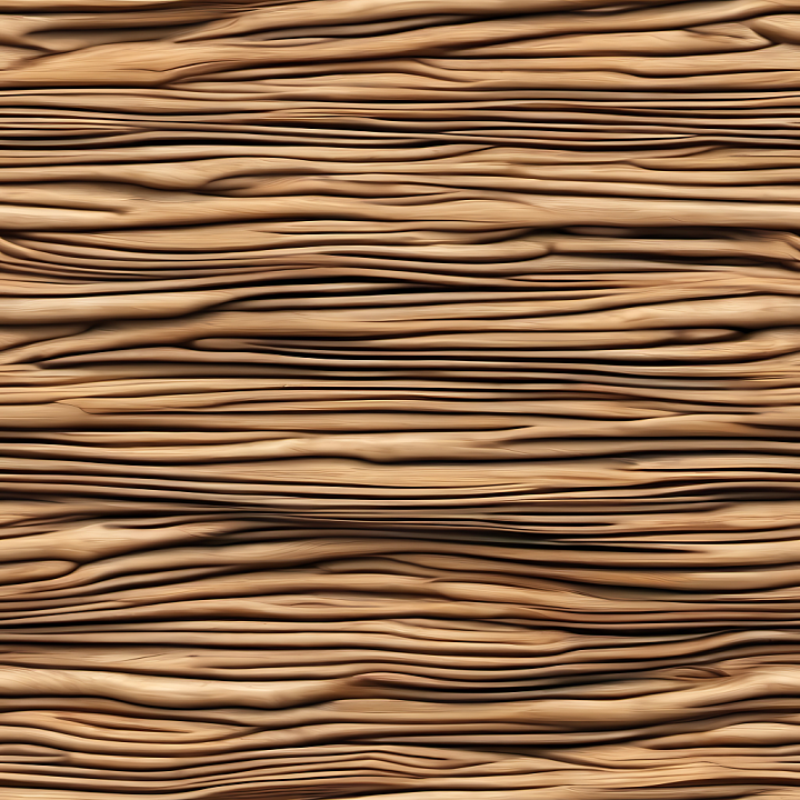 Warped Light Wood With Flowing Grain Pattern seamless PBR texture preview