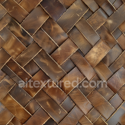 seamless Seamless 3D Woven Distressed Brown Leather PBR Texture with Detailed Grain and Scuffs texture 8k free download PBR