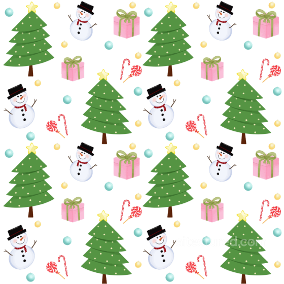 with Christmas Trees, Snowmen & Gifts Pattern Christmas Holiday texture preview