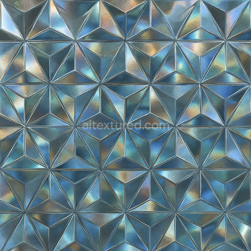 Prismatic Glass Triangular Facets