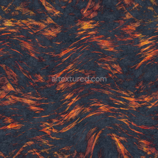 Lava Seamless Pbr Texture Fiery Dark Surface Fluid Volcanic Natural