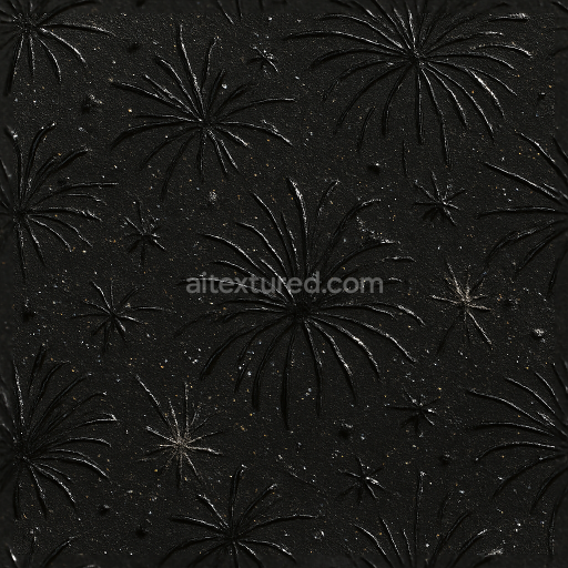 Seamless 3d texture pbr 8k matte black embossed foil holiday sparkle dust