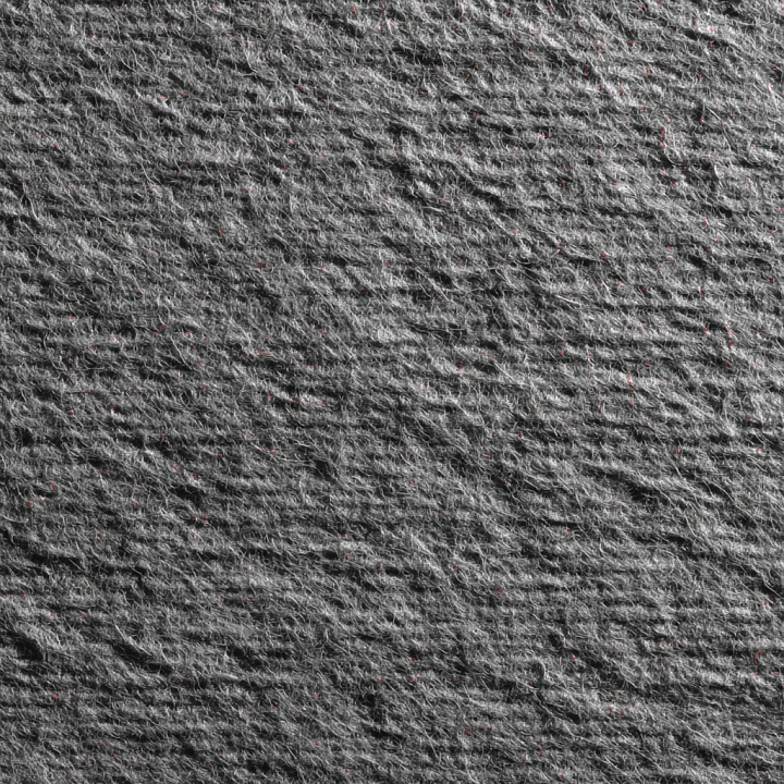 Felt Featuring Dense Gray Wool Fibers with Subtle Red Flecks seamless PBR texture preview