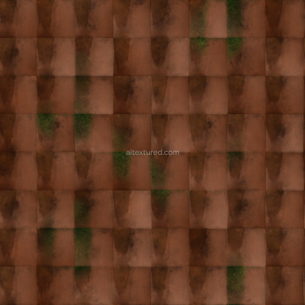 seamless roofing tiles texture for 3D design