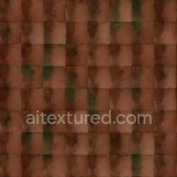 seamless Roof Tile Seamless Pbr Textured Weathered Brown Ceramic Glossy Durable texture 8k free download PBR