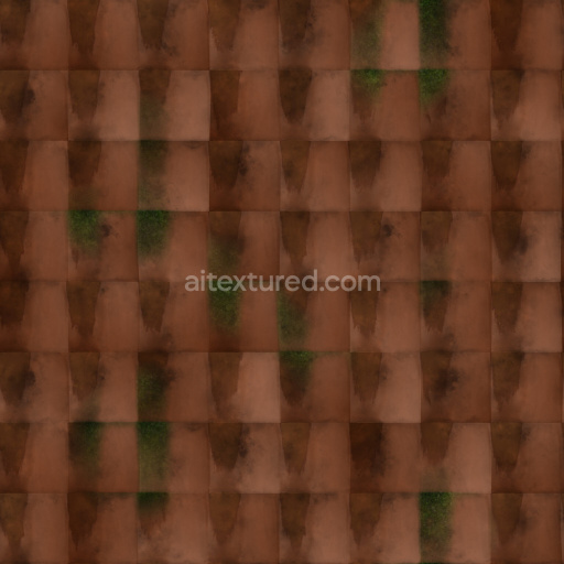 Roof Tile Textured Seamless Pbr Weathered Ceramic Brown Durable Stylish
