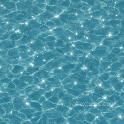 Sparkling River Seamless Texture seamless Water PBR texture