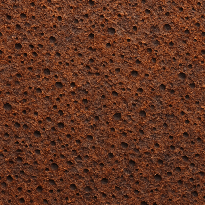 Pitted Rust seamless PBR texture preview