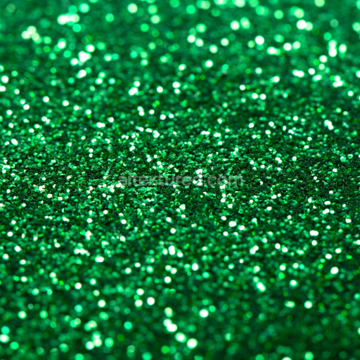 Seamless 3D PBR Texture of Green Shimmering Glitter Surface