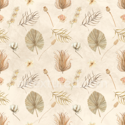 seamless Seamless 3D PBR Fabric Texture Featuring Delicate Beige and Brown Floral Pattern texture 8k free download PBR