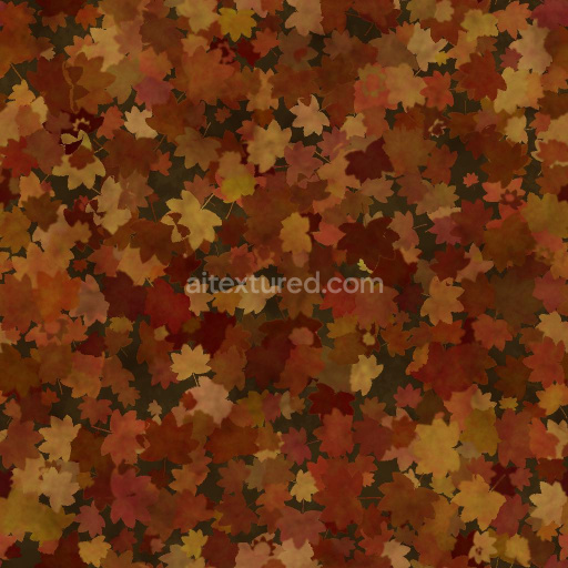 Ground Covered by Maple Leaves | Free PBR