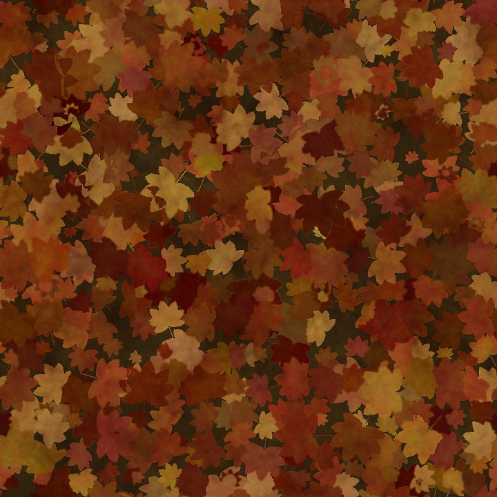 Ground Covered by Maple Leaves Wood seamless PBR texture preview