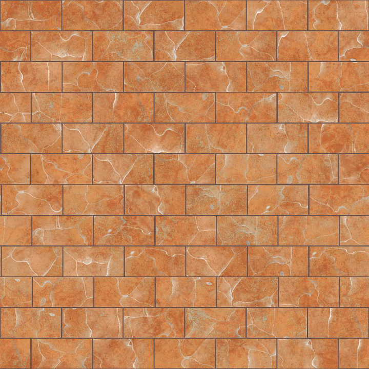 Orange Marble Tile seamless PBR texture preview
