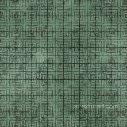 Archviz Ceramic Floor Flooring Geometric Ground Old - Seamless PBR Texture seamless Ceramic-tile PBR texture