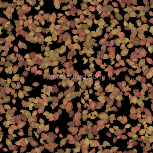 Leaves Scattered Nature Organic Colorful Autumn Tileable Pbr Texture Seamless