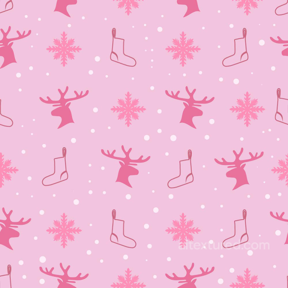 All Christmas Digital paper Texture of Pink Christmas Digital Paper with Reindeer, Stocki… All Christmas Digital paper texture preview