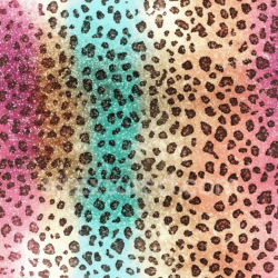 seamless Seamless 3D PBR Texture of Vibrant Multi-Color Leopard Print Fabric texture 8k free download PBR