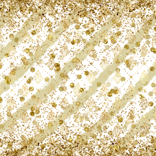 White & Gold Decorative Pattern Texture with Metallic Accents seamless White & Gold PBR texture