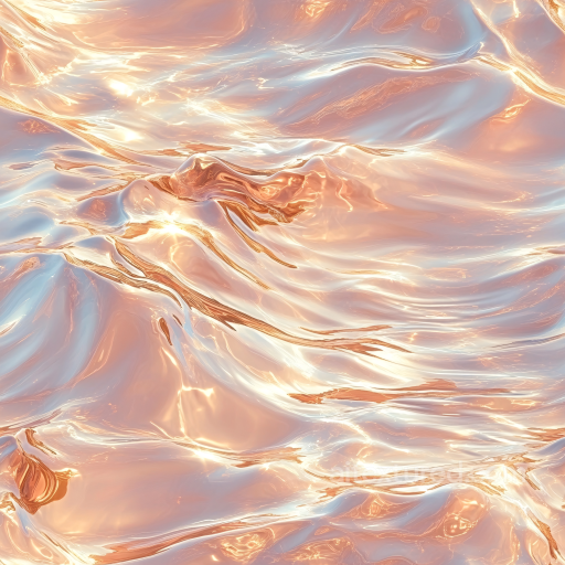 Water PBR Texture Featuring Stylized Reflective Liquid Surface with Soft Wave Flow seamless Water PBR texture