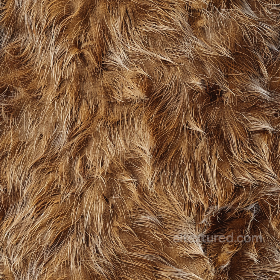 Hairy Distressed Brown Leather PBR Texture with Natural Fur Grain Leather texture preview