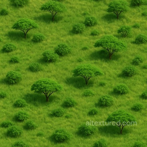 Lush Savanna Texture seamless Grass PBR texture