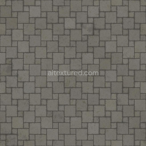 Large and Small Square Concrete Paving Outdoor Blocks | Free PBR