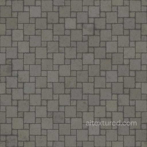 Large and Small Square Concrete Paving Outdoor Blocks | Free PBR seamless Brick PBR texture