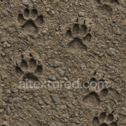 seamless Seamless 3d texture pbr 8k rocky ground with deep animal tracks and footprint depth texture 8k free download PBR