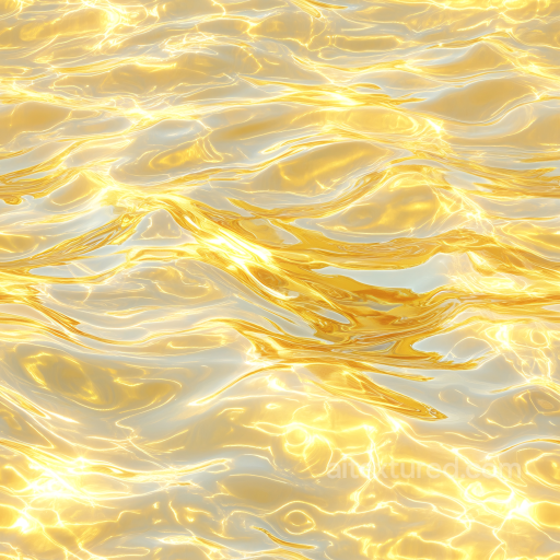 Shimmering Golden Stylized Water Surface Seamless Texture seamless Water PBR texture