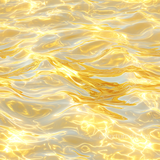 Shimmering Golden Stylized Water Surface Seamless Texture Water texture preview