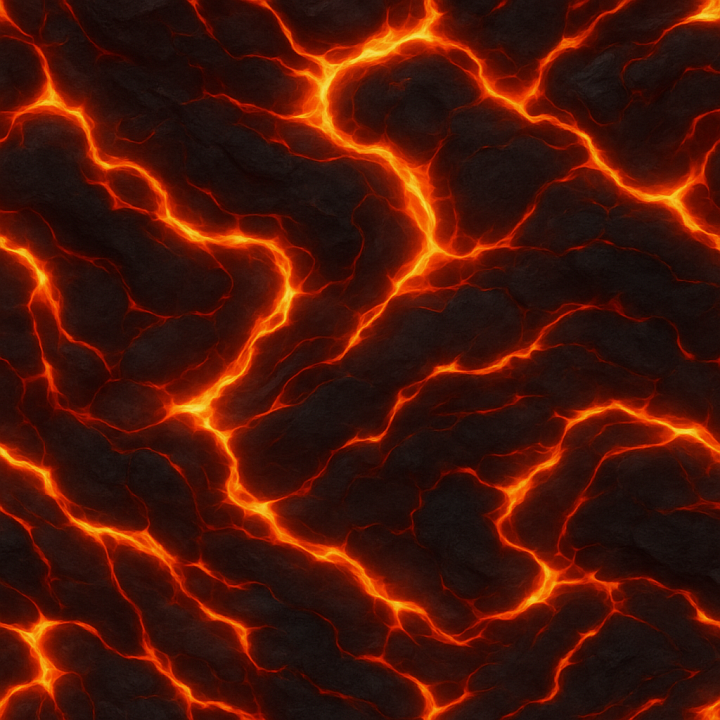 Smooth Lava seamless PBR texture preview