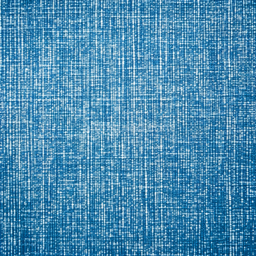 Seamless 3D PBR cracked denim fabric texture with fine distressed blue weave and white flecks