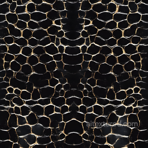 Black Reptile Scale Skin Seamless Texture with High Contrast Detailing seamless Skin PBR texture