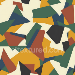 seamless Seamless 3D Stylized Geometric Camouflage PBR Texture with Earthy Tones texture 8k free download PBR