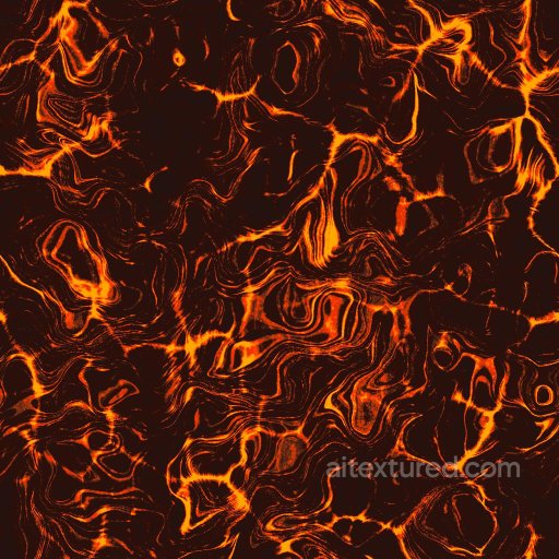 Volcanic Lava Flow Texture | Free PBR seamless Ground surface PBR texture