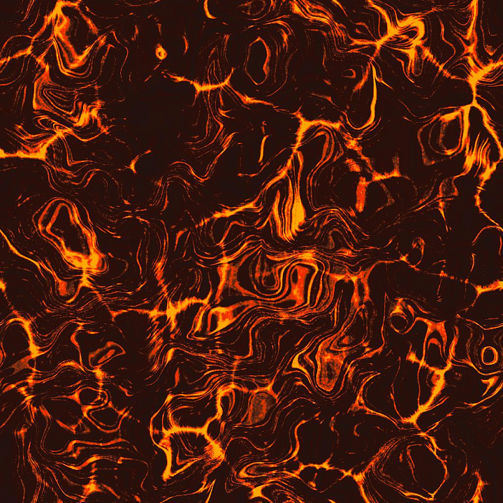 Volcanic Lava Flow seamless PBR texture preview