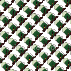 seamless Seamless 3D PBR texture of cartoon green beer mugs with smoking pipes texture 8k free download PBR