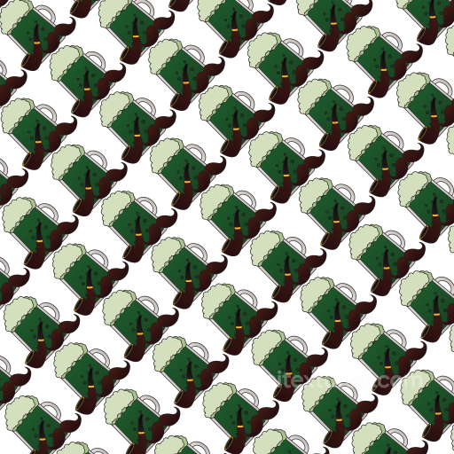 Of St Patrick Themed Beer Mugs And Pipes Pattern seamless St patrick digital paper bundle PBR texture