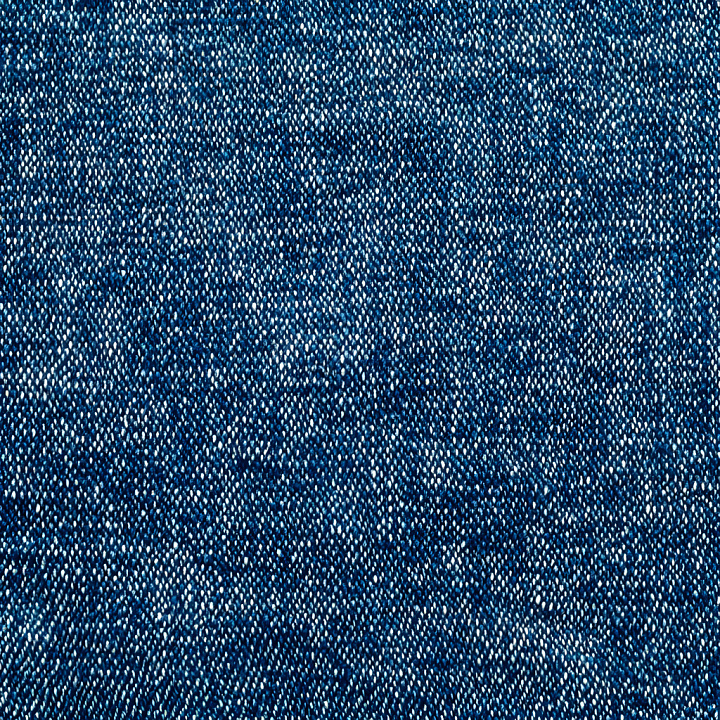 Worn Denim Fabric with Distressed Holes and Faded Blue Patterns seamless PBR texture preview