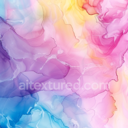 seamless Seamless 3D Alcohol Ink PBR Texture with Pastel Pink, Blue, and Yellow Fluid Waves texture 8k free download PBR